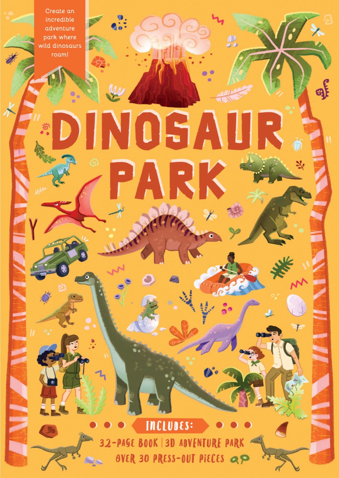 Dinosaur Park 3D Model Book, box-set cover.