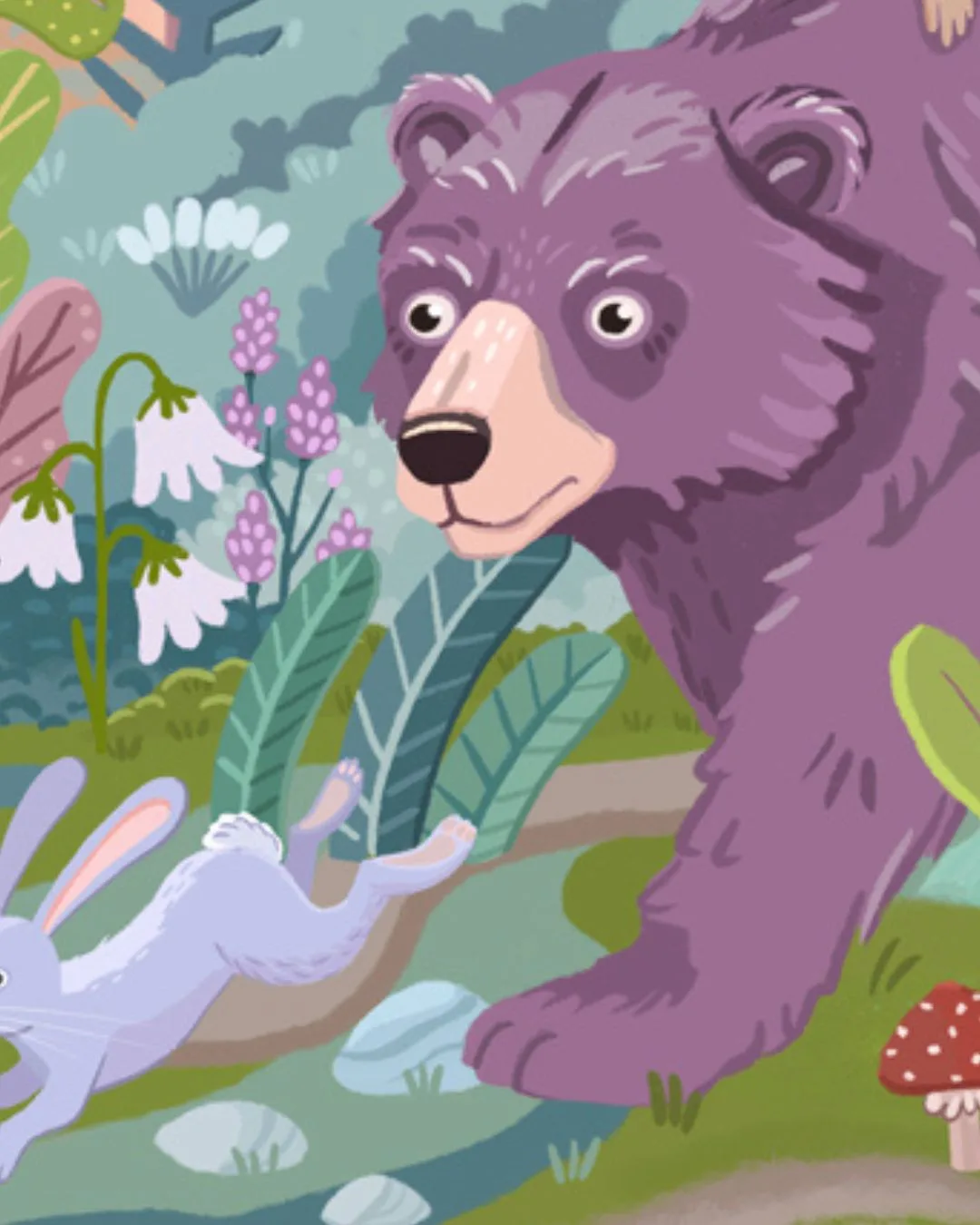 The Forest Will Guide You, ilustración de cuento corto por Asia Orlando.