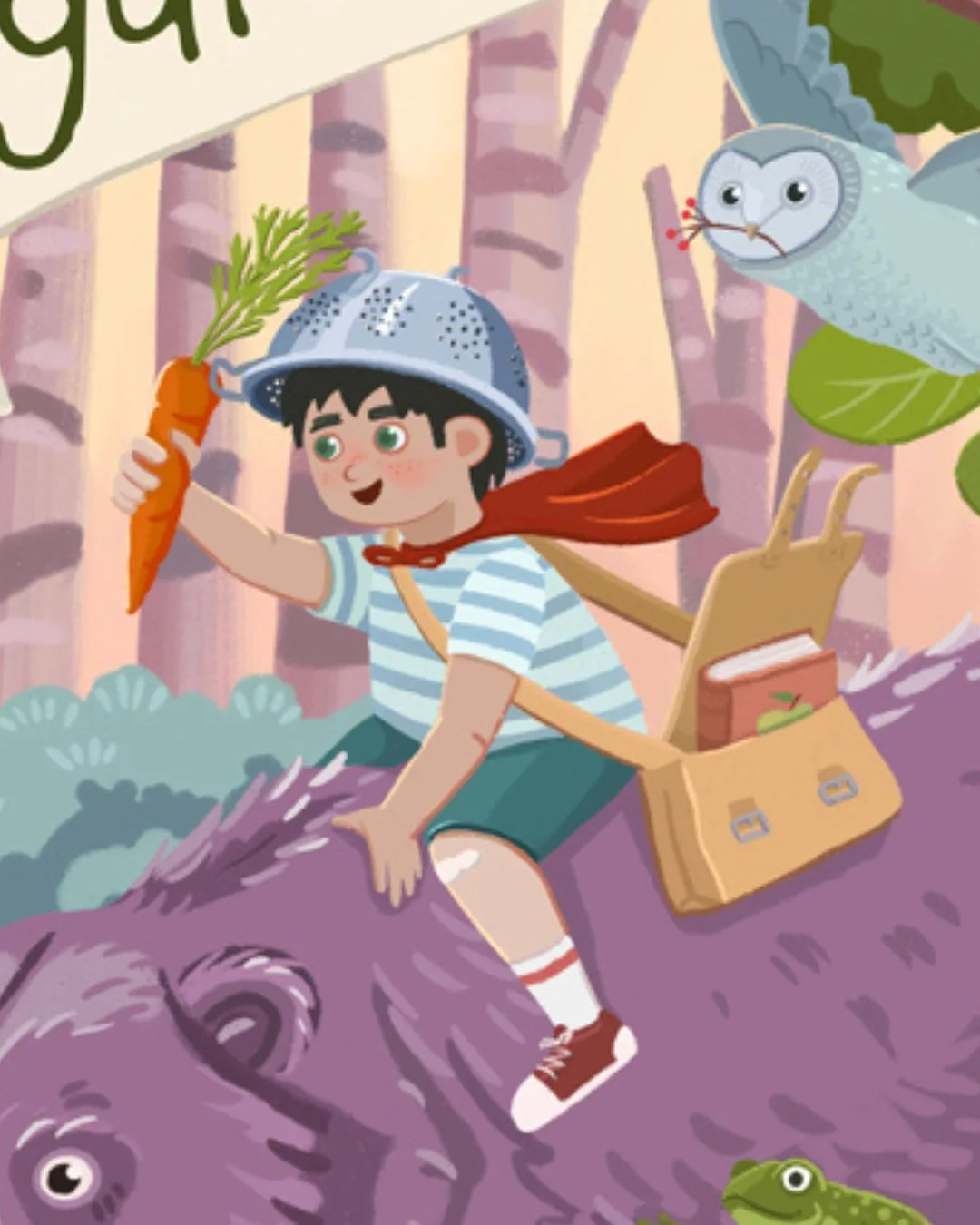 The Forest Will Guide You, ilustración de cuento corto por Asia Orlando.