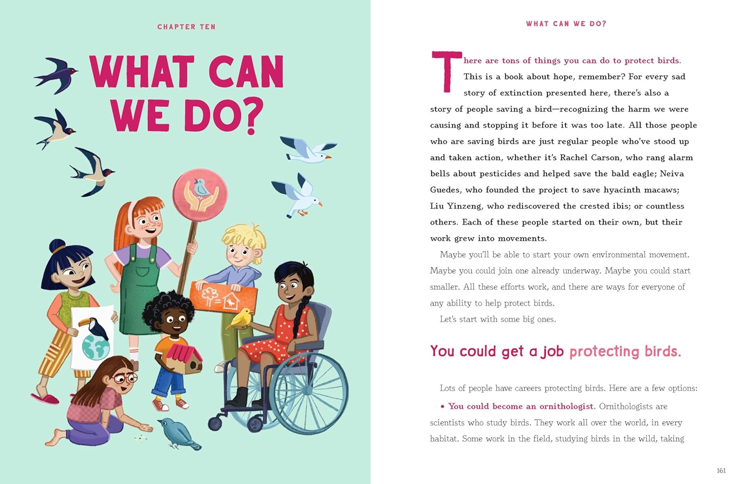 What can we do?, eine Gruppe von Kindern setzt sich für den Schutz der Vögel ein.